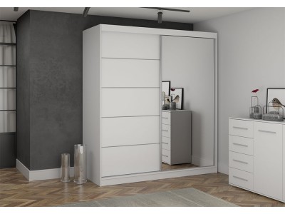 Гардероб BONO 05 (корпус бяло/лице бяло)